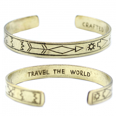 BRĂȚĂRI - Brățară cupru Travel the World