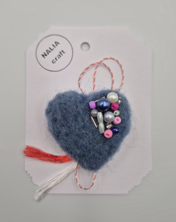 MĂRȚIȘOARE - BROȘĂ MĂRȚIȘOR LÂNĂ ALBASTRU