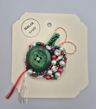 MĂRȚIȘOARE - BROȘĂ MĂRȚISOR MĂR VERDE