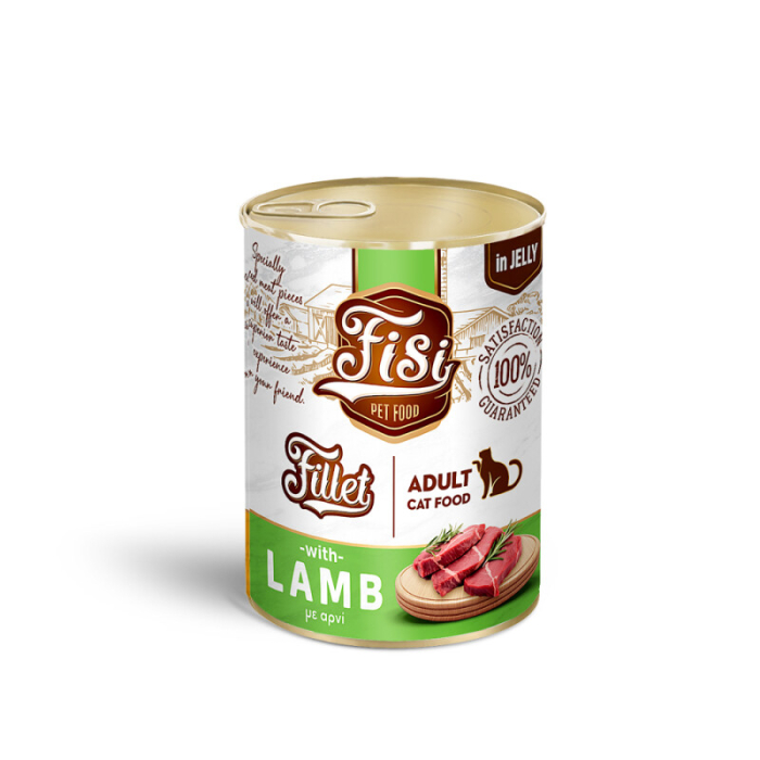 Fisi Fillet Cat Adult – Hrană umedă pentru pisici adulte cu miel în jeleu (400 g) [2]