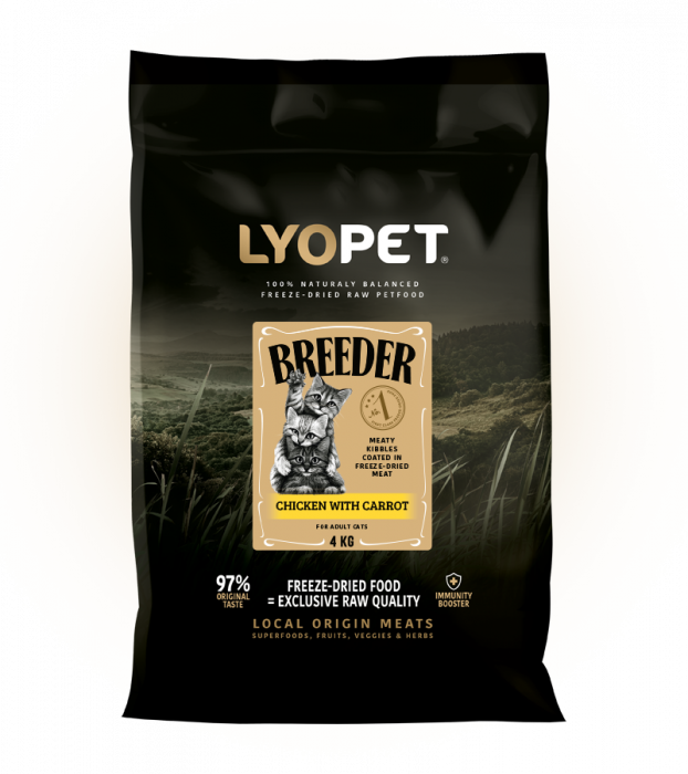 LYOPET Breeder Pui cu Morcovi – Pisici 1,5kg [1]