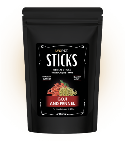 Recompense și snackuri - Batoane dentare pentru câini cu goji și fenicul 180gr