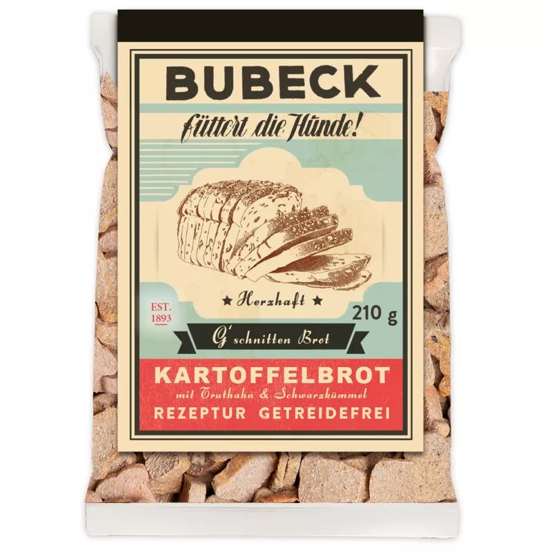 Caini - Biscuiti fara cereale cu curcan - G’schnitten Brot 210g