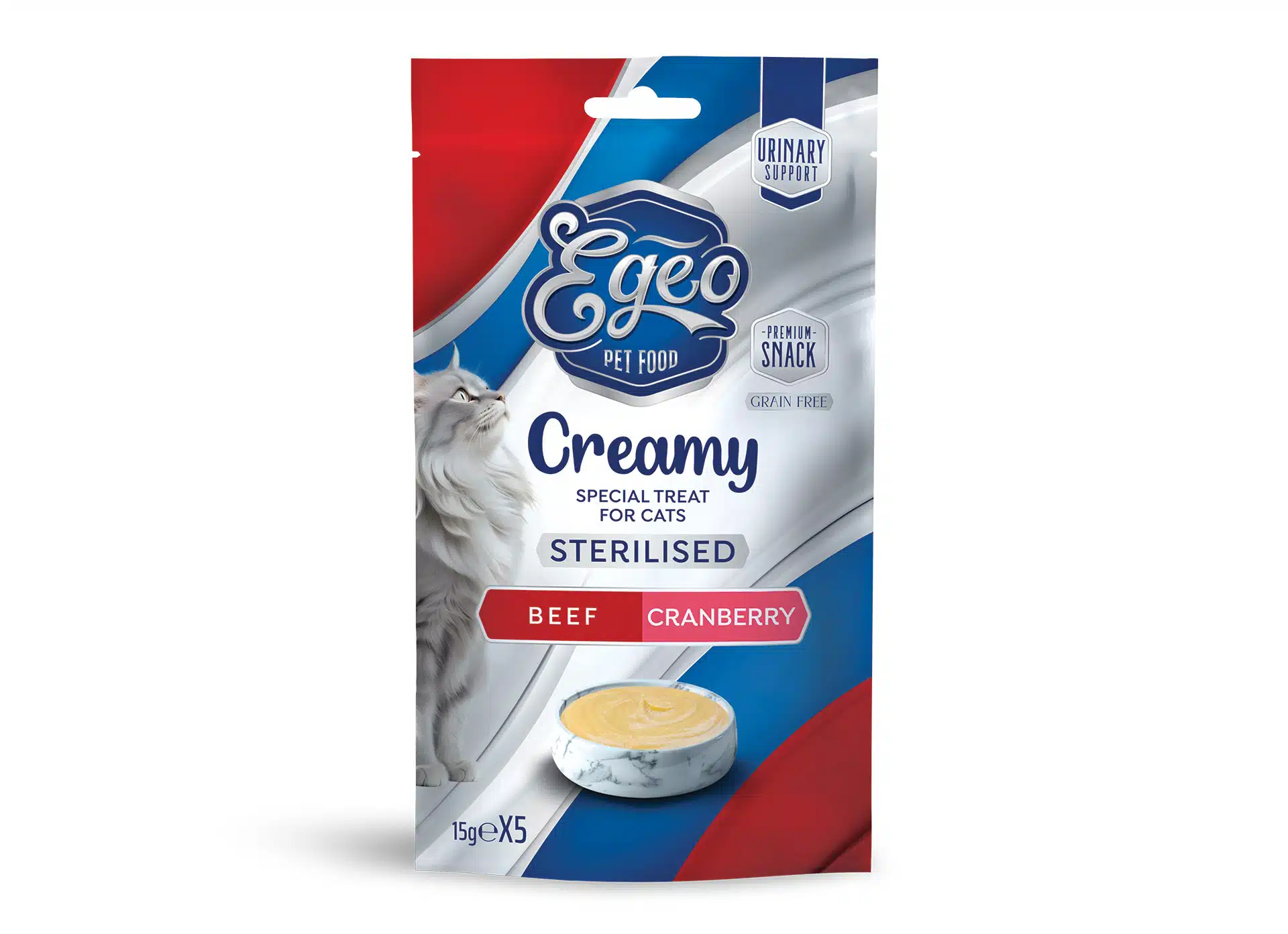 PRODUSE - Cremă cu Vită & Merișor (Creamy Beef & Cranberryn 5x15gr) 75 gr