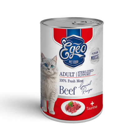 PRODUSE - EGEO ADULT CAT BEEF MOUSSE 375gr