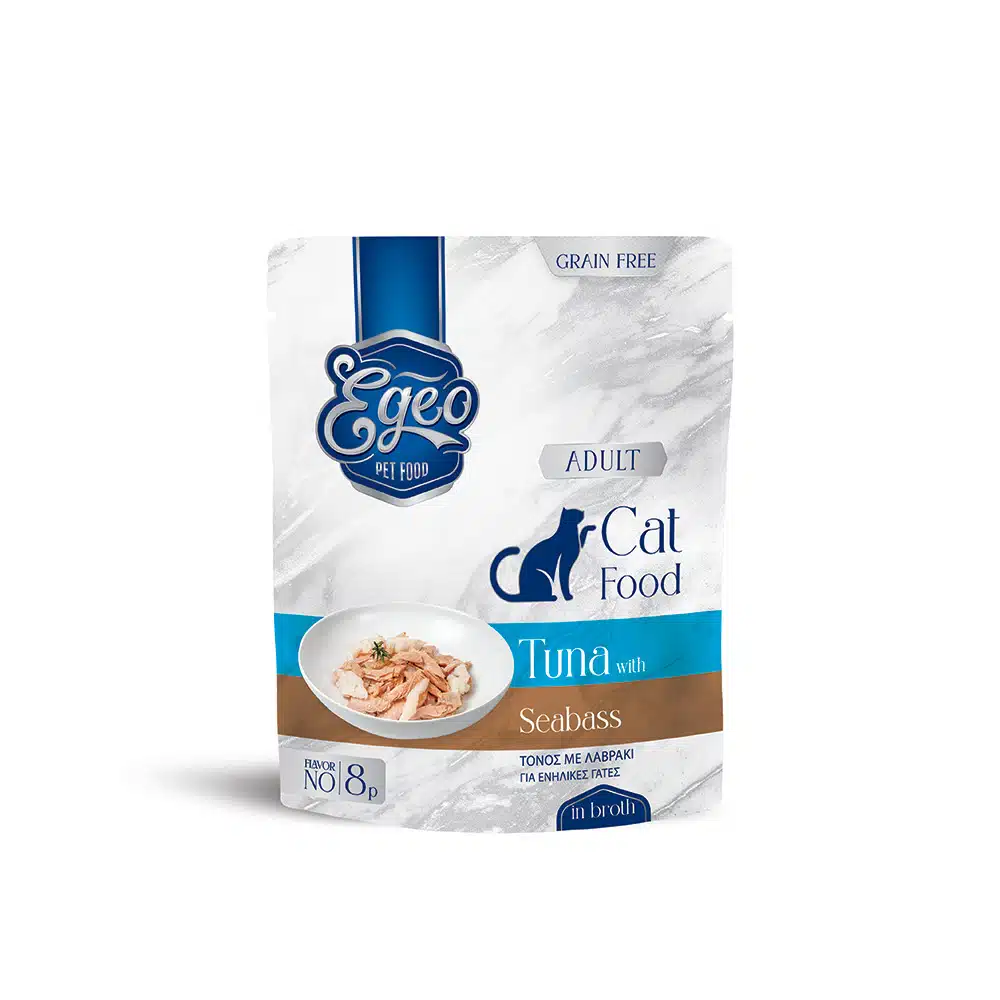 Recompense și snackuri - EGEO Cat Adult Ton cu Biban de Mare 85g