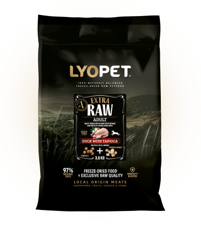 LYOPET - Extra Raw Rață fără Cereale