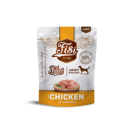 Hrana umeda - File cu Pui in Jeleu pentru Caine Adult in Plicuri 500g