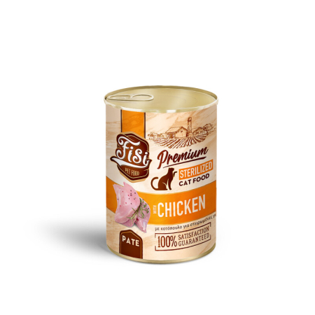 PRODUSE - FISI Cat Sterilized Chicken Pâté 400gr