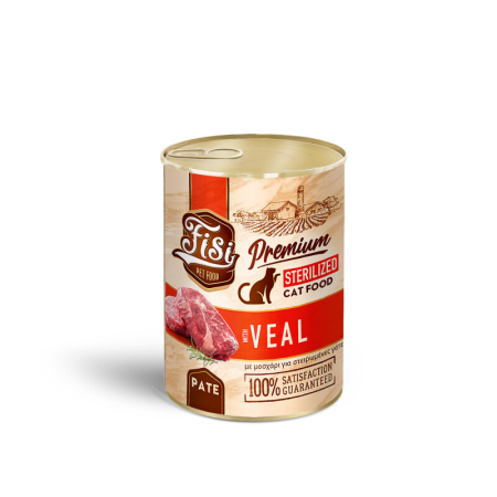 PRODUSE - FISI Cat Sterilized Veal Pâté 400gr