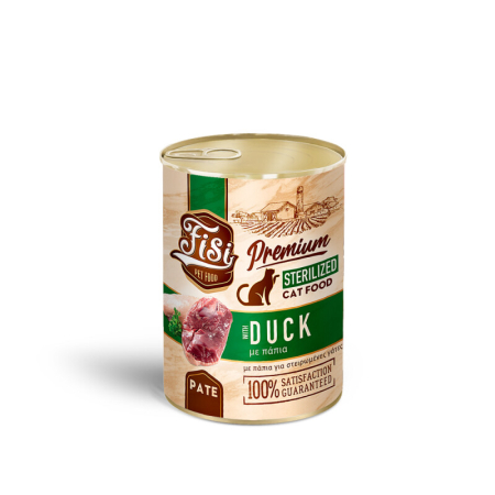 PRODUSE - FISI Cat Sterilized Duck Pâté 400gr