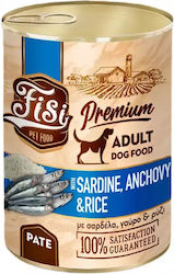 Hrana umeda - FISI DOG ADULT SARDINE ANCHOVY & RICE PATE 400gr