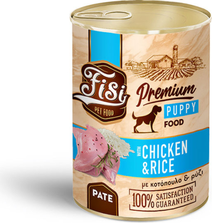 Caini - FISI Dog Puppy Chicken & Rice Pate 400gr