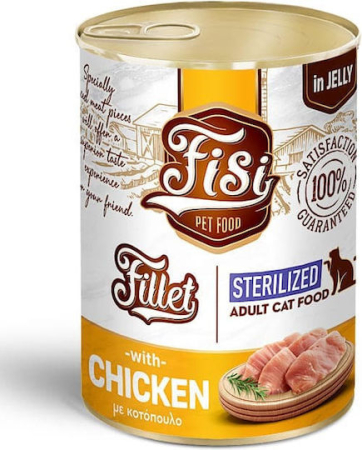 PRODUSE - FISI Fillet Cat Adult Chicken in Jelly Sterilized 400gr