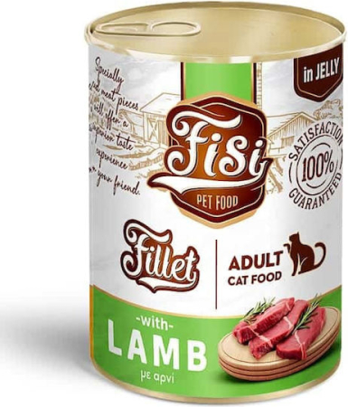 Hrana umeda - Fisi Fillet Cat Adult – Hrană umedă pentru pisici adulte cu miel în jeleu (400 g)