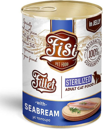 PRODUSE - FISI Fillet Cat Adult Sea Bream in Jelly Sterilized 400gr