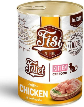 Hrana umeda - Fisi Fillet Kitten – Hrană umedă pentru pisoi cu pui în jeleu (400 g)