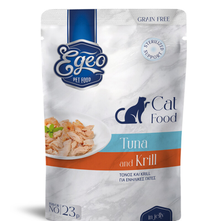 PRODUSE - Hrana umeda pentru pisici adulte cu Ton & Krill in Jeleu 85g