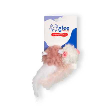 PRODUSE - Jucărie pentru pisici, Sheepskin Mice Twins cu Catnip