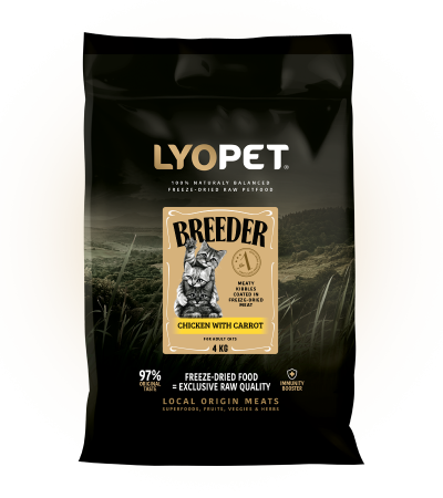 Hrana uscata - LYOPET Breeder Pui cu Morcovi – Pisici 10kg