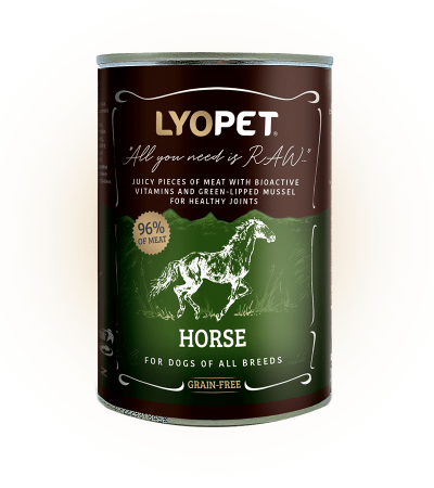 Hrana umeda - LYOPET Dog cu Carne de Cal 400g