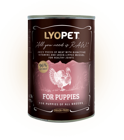 Hrana umeda - LYOPET Puppy cu Carne de Curcan 400g