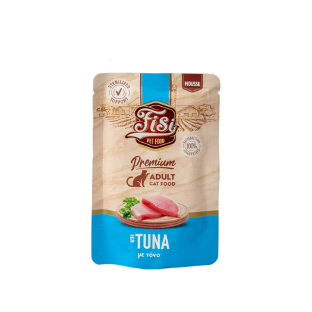 Hrana umeda - Mousse cu Ton pt pisici adulte - plic 80gr