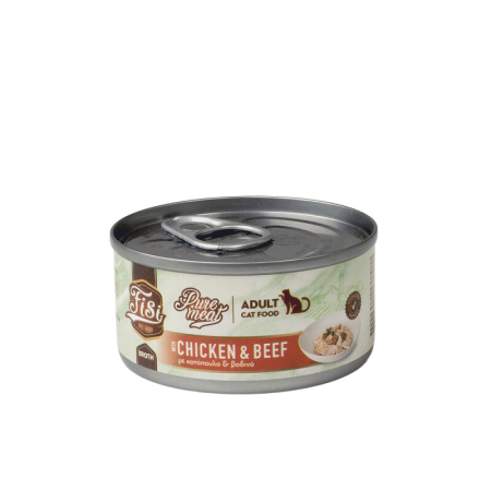 Hrana umeda - Pure Meat Cat Adult cu Pui & Vita 80gr