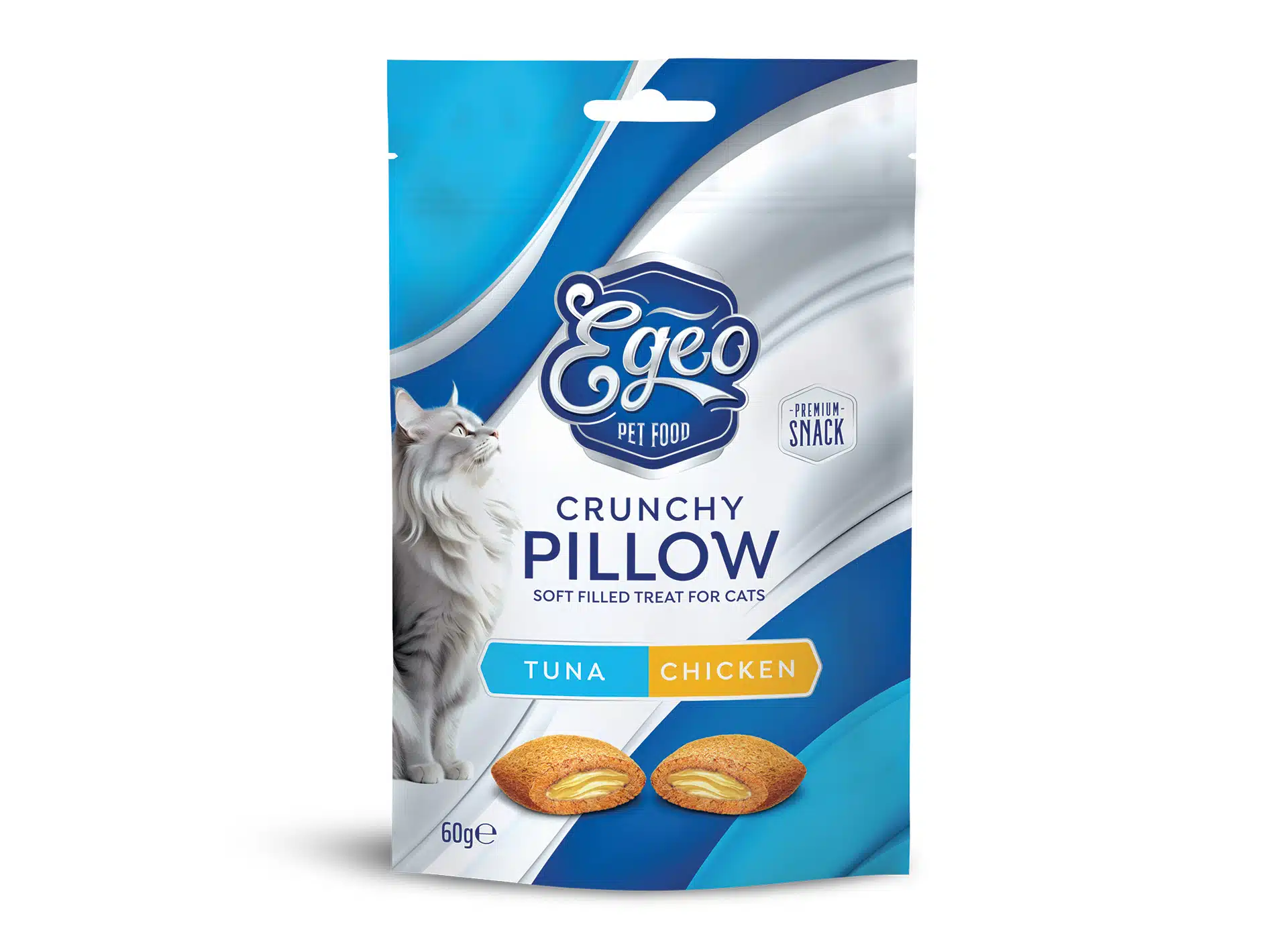 PRODUSE - Snack crocant pentru pisici adulte cu ton & pui la cuptor 60 gr