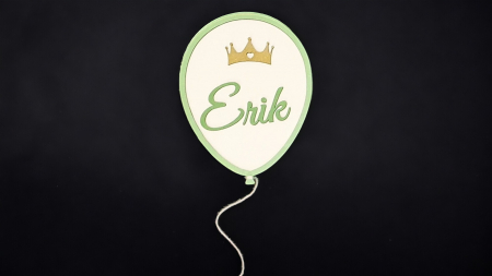 Aniversări - Placheta Balon cu nume