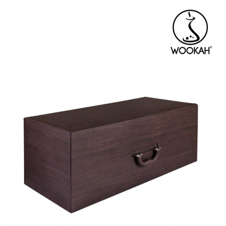 Narghilea din lemn, Exclusiv, Placata Cu Aur 24K, Model White Nox, Vas Check Black [2]