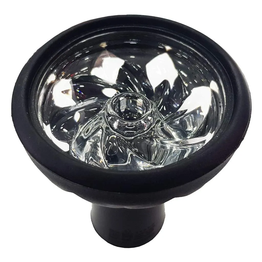 creuzet phunnel sticla silicon negru ceramica bowl shisha [3]