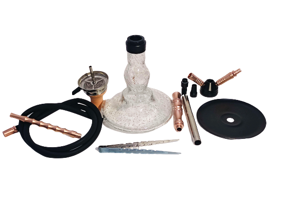 narghilea shisha hookah pink roz 60 cm inox premium calitate [2]