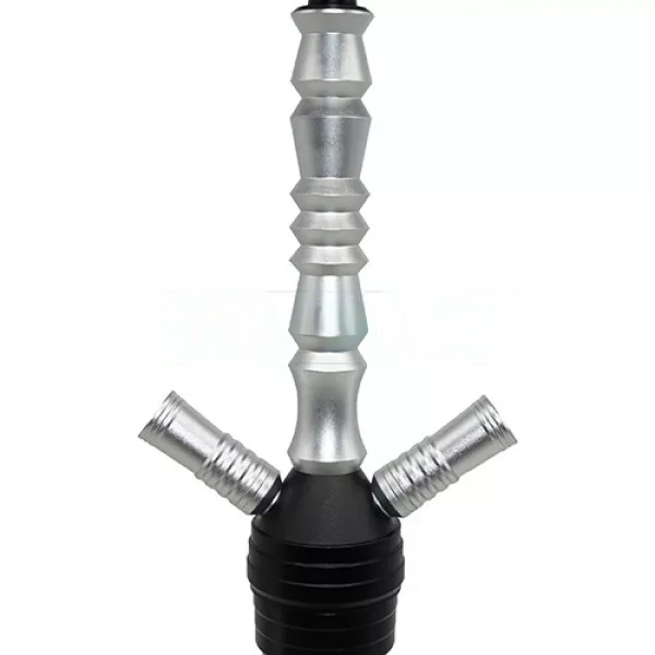 narghilea inox gri 52 cm premium lux calitate shisha hookah [3]
