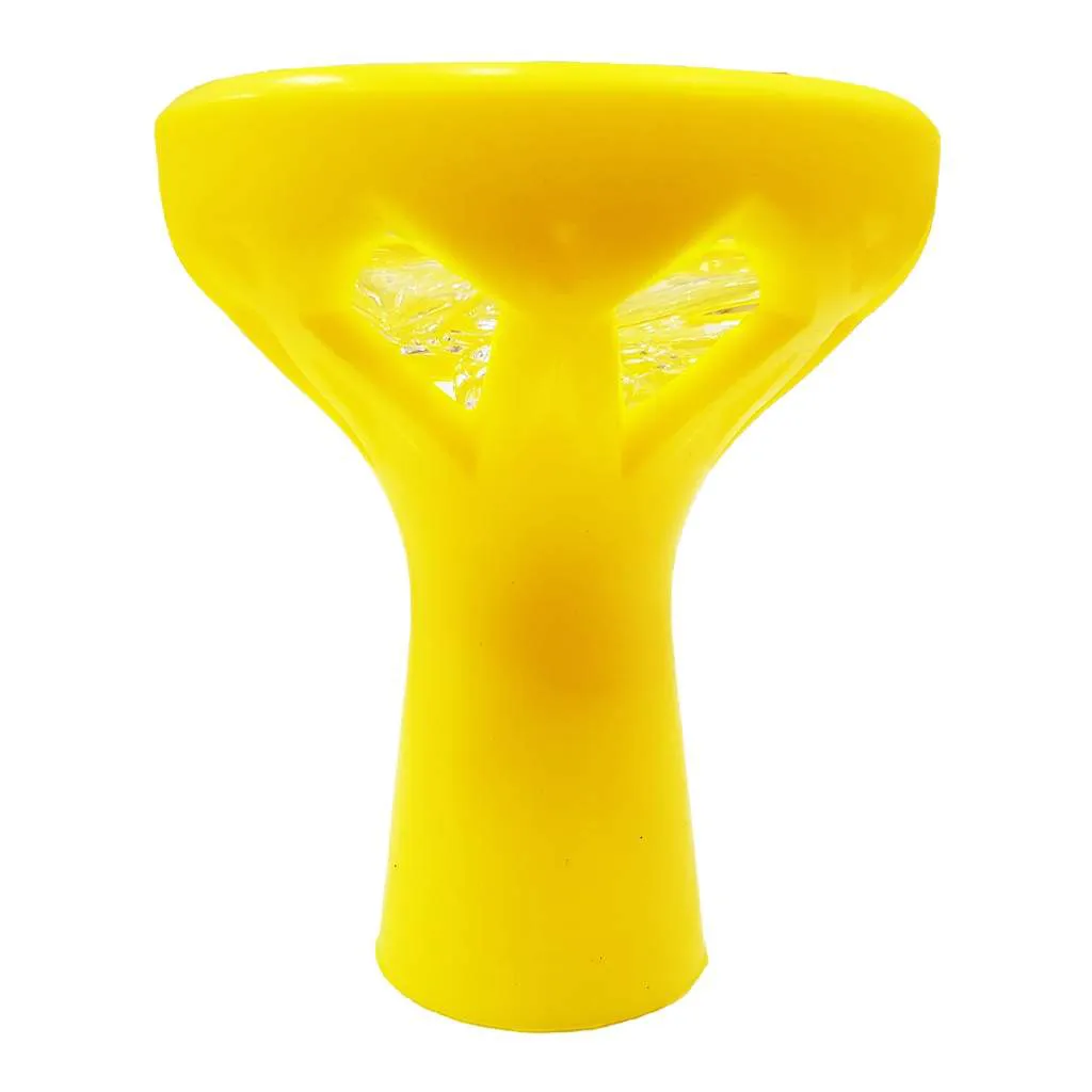 Creuzete - creuzet phunnel sticla silicon galben ceramica bowl shisha
