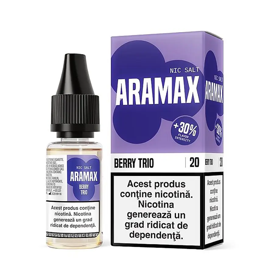 Vapat/Fumat - lichid nic salt aramax vape tigara electronica ejuice 10ml Berry Trio