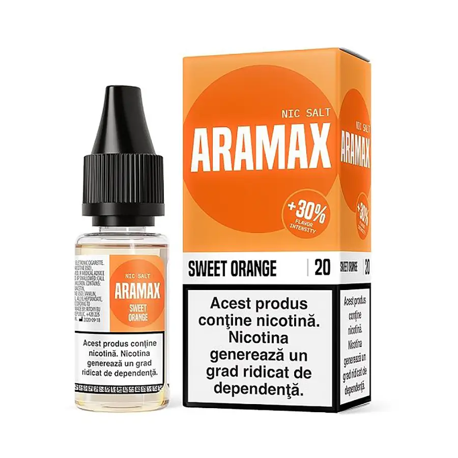 Vapat/Fumat - lichid nic salt aramax vape tigara electronica ejuice 10ml Sweet Orange