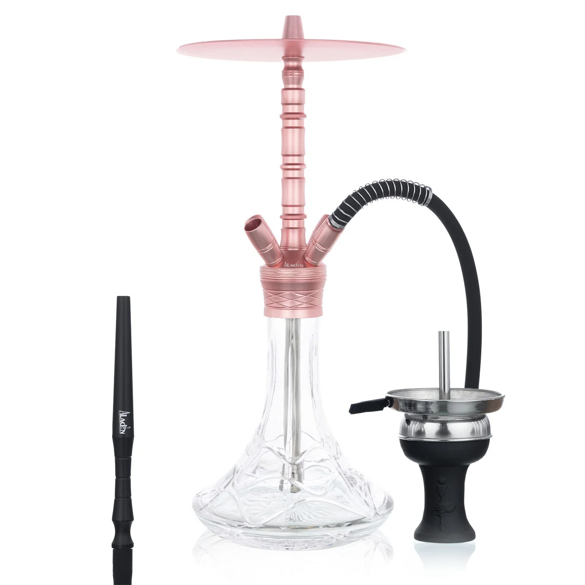 Narghilele - narghilea aladin alux rose inox calitate lux premium