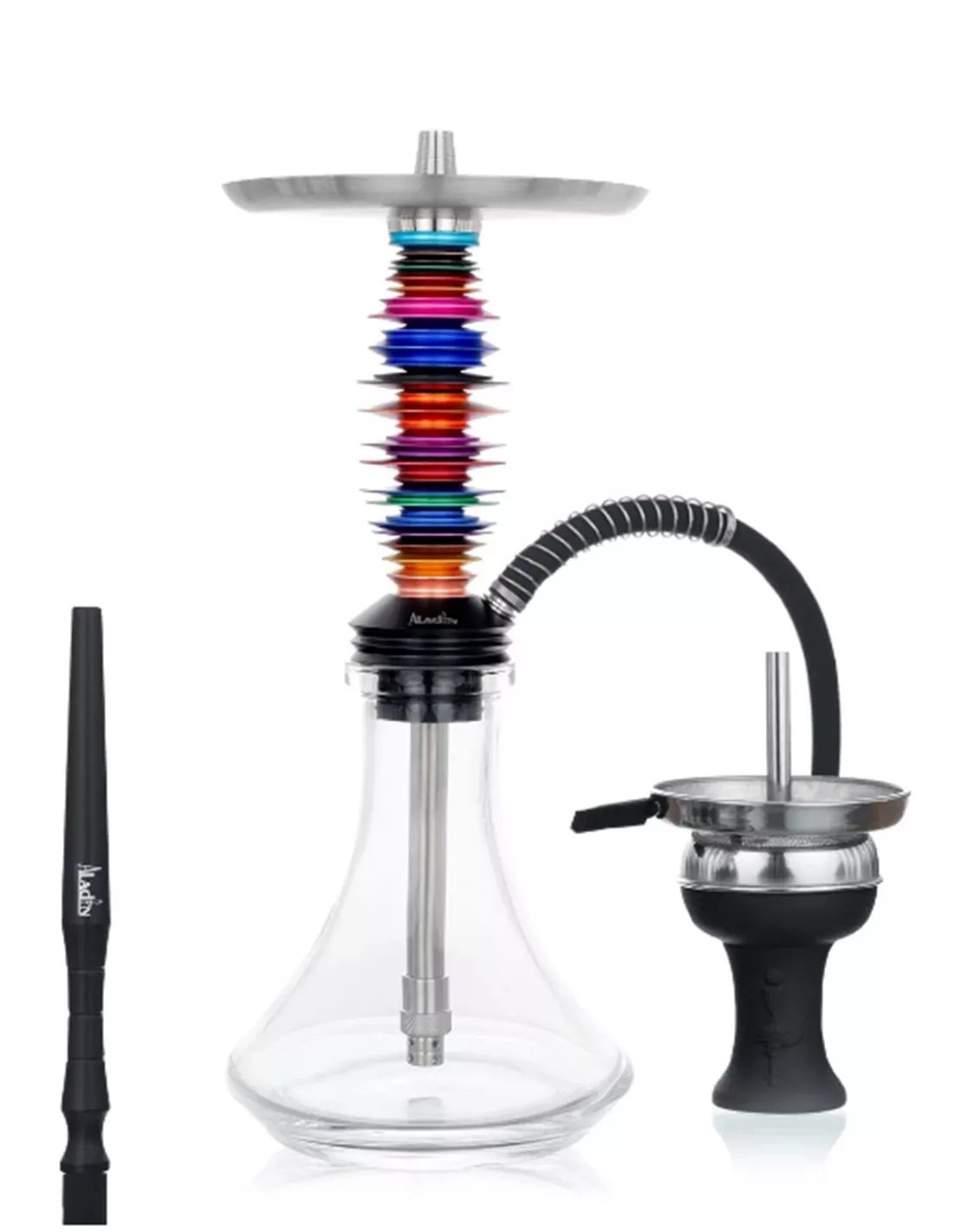 Narghilele - narghilea aladin MVP A36 inox calitate lux premium red