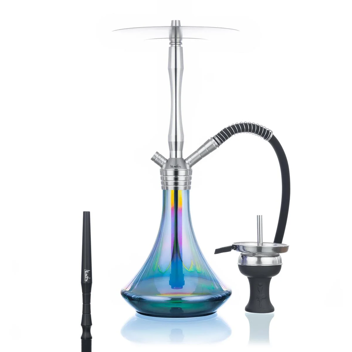 Narghilele - narghilea aladin shisha MVP 460 inox calitate lux premium red