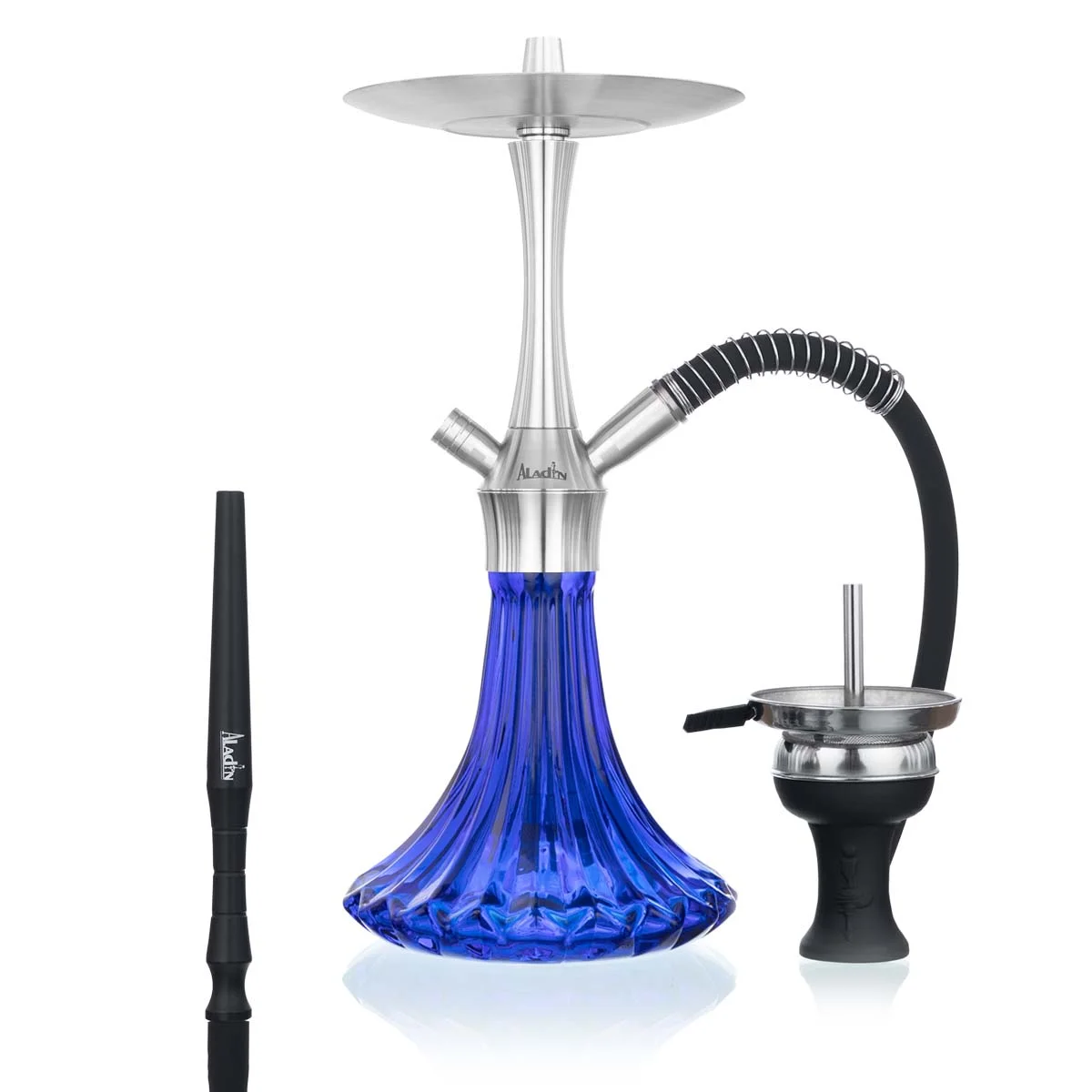 Narghilele - narghilea aladin MVP A36 inox calitate lux premium blue