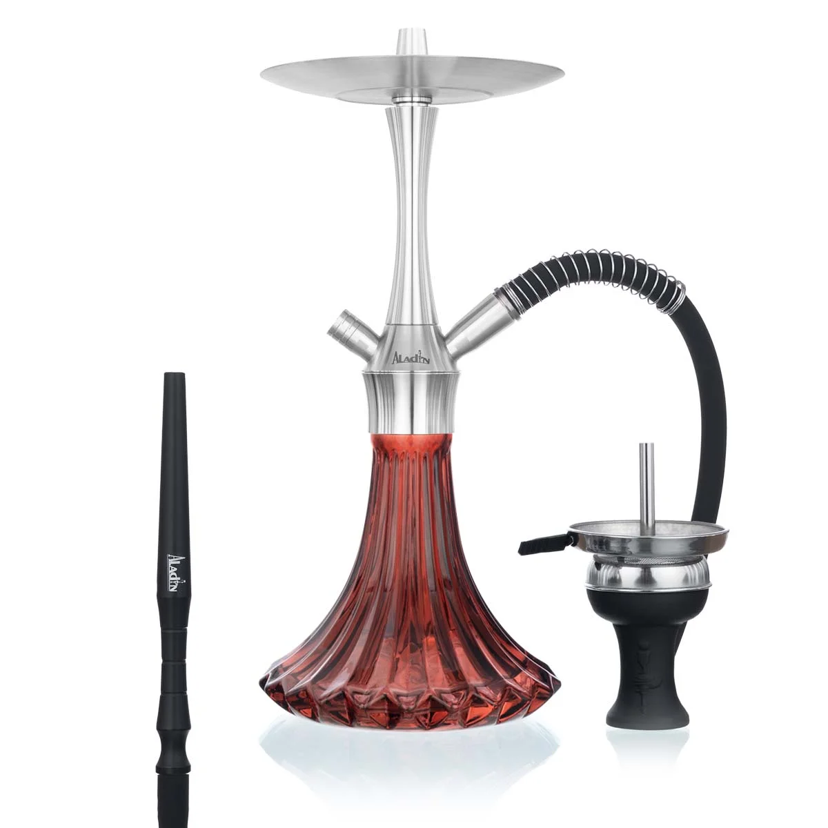 Narghilele - narghilea aladin MVP A36 inox calitate lux premium red