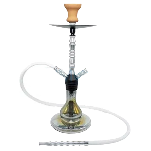 Narghilele - narghilea inox gri 52 cm premium lux calitate shisha hookah