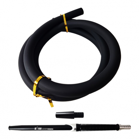 Accesorii - Set Furtun Narghilea CocoBoss - Negru
