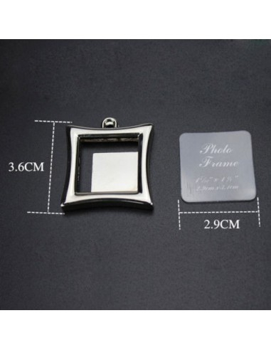 Breloc personalizat cu poză - pătrat - Nari [2]