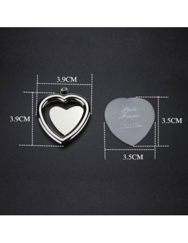 Breloc personalizat cu poză - inimă - Nari [2]