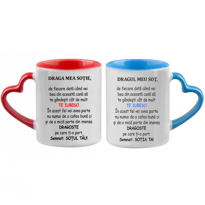 Set căni personalizate - Soț și Soție - NARI [1]