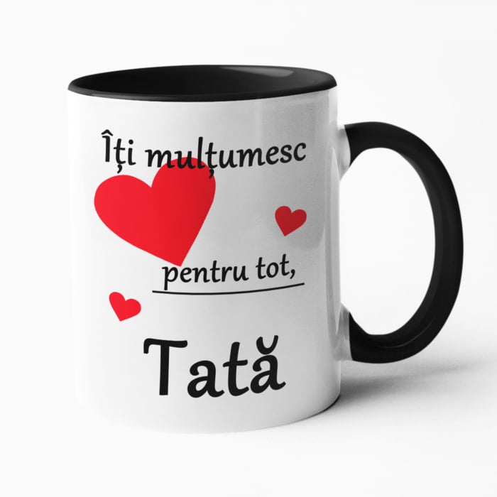 Cană personalizată cu mesajul - Îți mulțumesc pentru tot, tată! - Nari [1]
