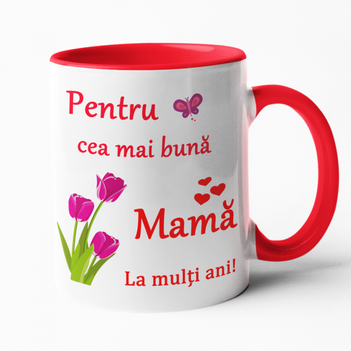 Cană personalizată cu mesajul - Pentru cea mai bună mamă - Nari [1]