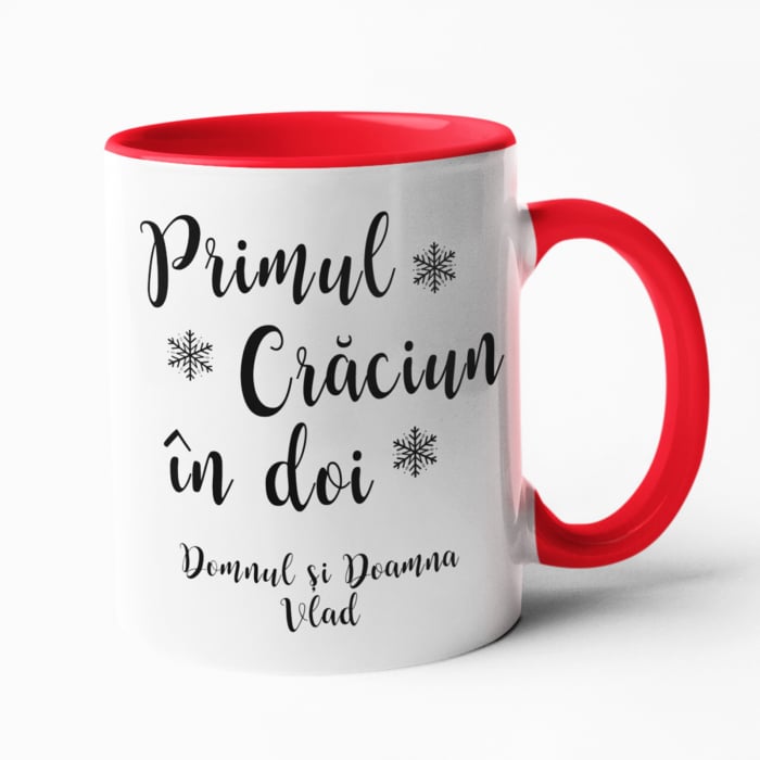 Cană personalizată - Primul Crăciun în doi - Nari [1]